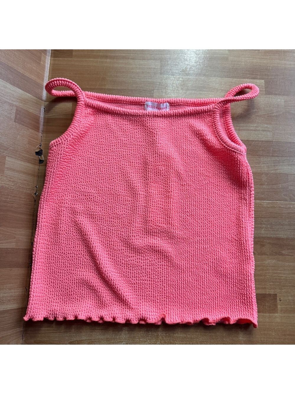 Design History orange tank top spaghetti strap size med nwt